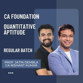 CA Foundation Quantitative Aptitude | Regular Batch By Prof. Jatin Dembla & CA Nishant Kumar | For Jan 26 & May 26 Exams